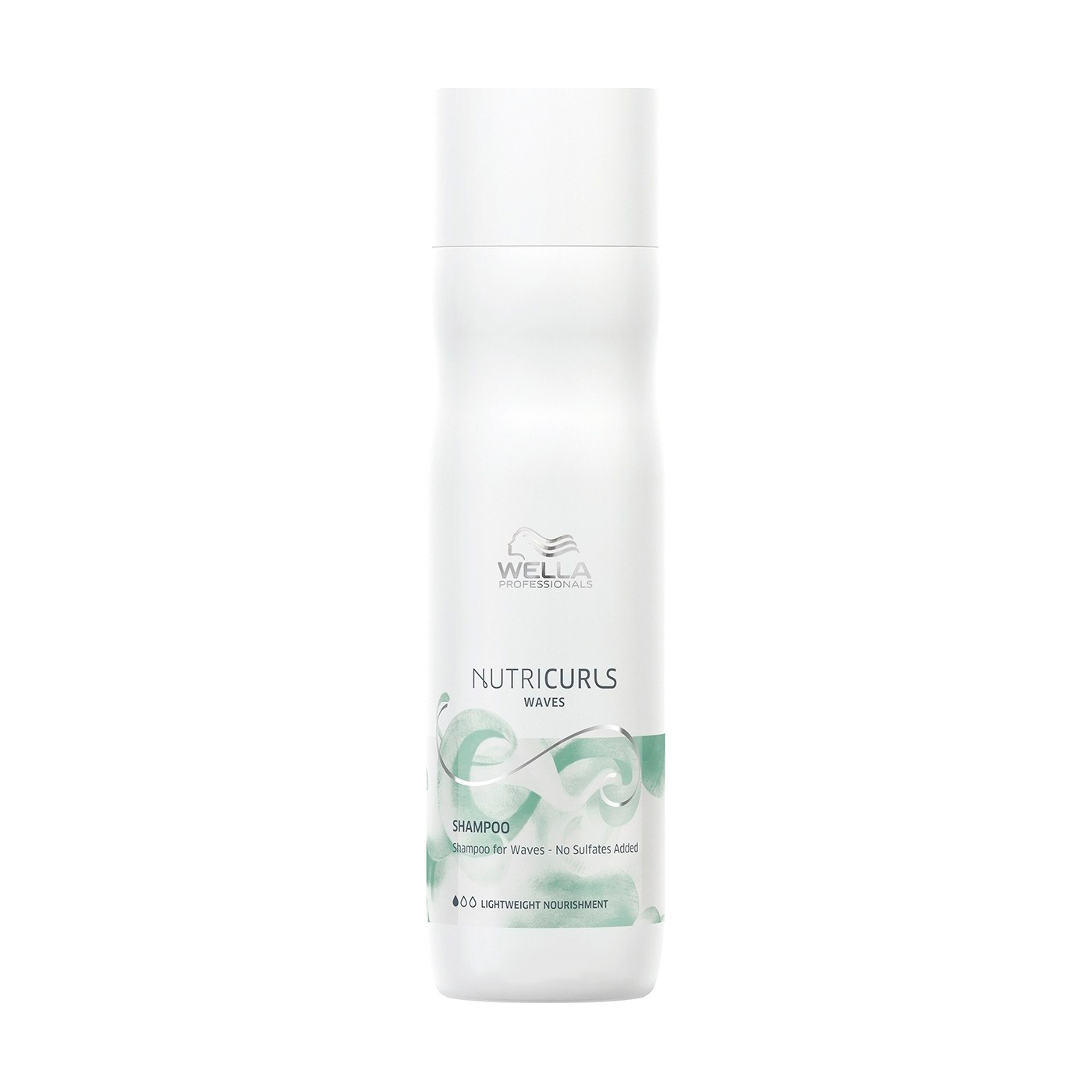 Безсульфатний шампунь Wella Professionals Nutricurls Waves Lightweicht Shampoo для кучерявого волосся, 250 мл