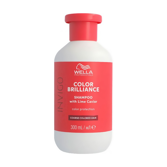 Шампунь Wella Professionals Color Brillance Color Protection Shampoo для фарбованого жорсткого волосся, з лаймовою ікрою, 300 мл