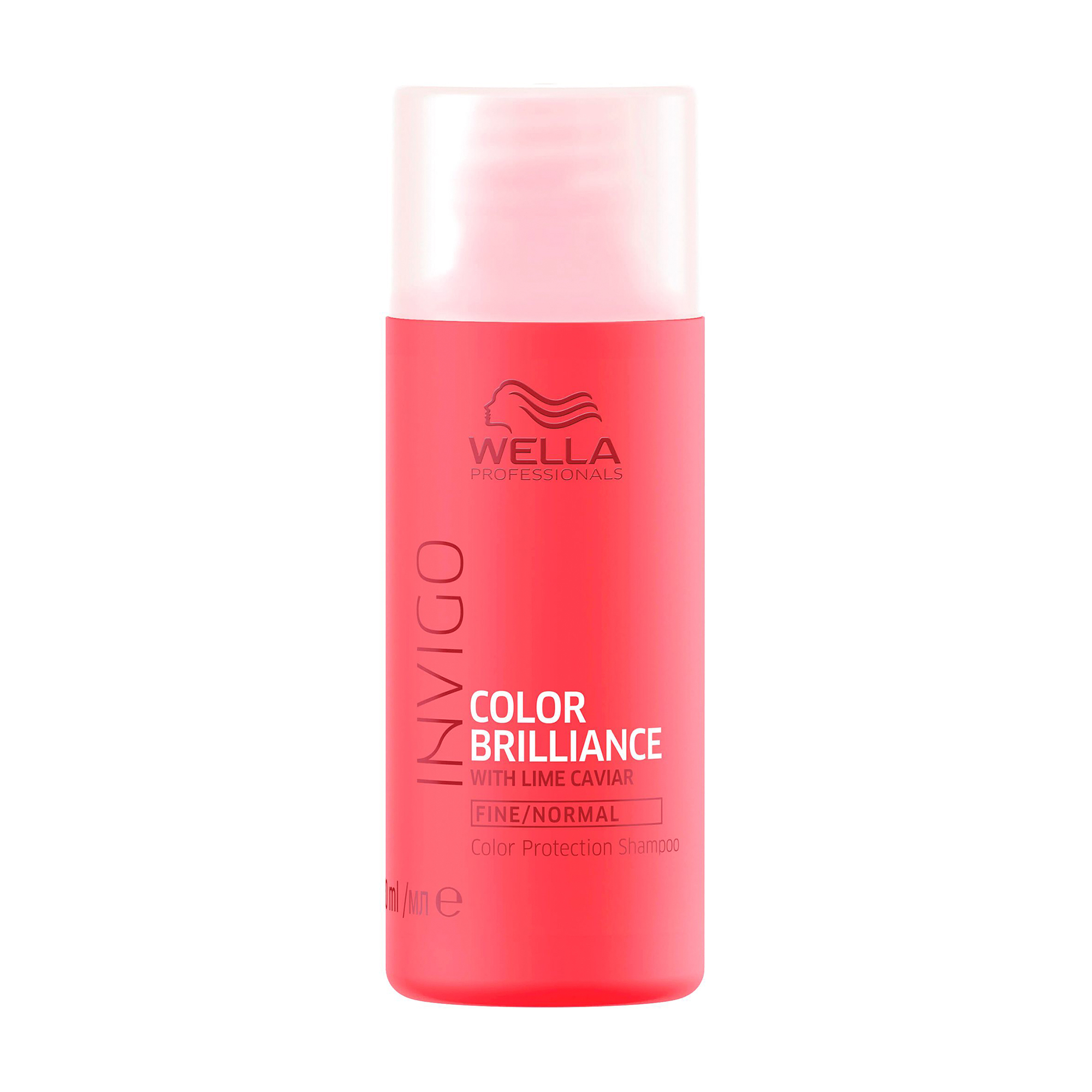 Шампунь Wella Professionals Invigo Color Brilliance Shampoo для пофарбованого нормального та тонкого волосся, з лаймовою ікрою, 50 мл