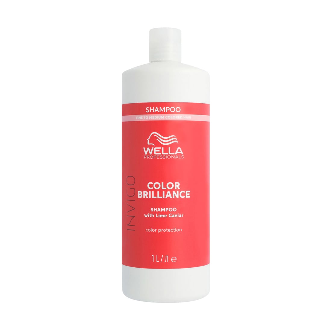 Шампунь Wella Professionals Invigo Color Brilliance Shampoo для пофарбованого нормального та тонкого волосся, з лаймовою ікрою, 1 л
